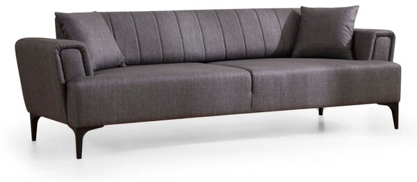 Hanah Home Třímístná rozkládací pohovka Hamlet 230 cm tmavě šedá