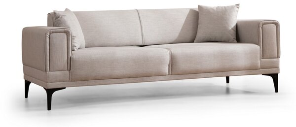 Hanah Home Třímístná rozkládací pohovka Horizon 230 cm ecru