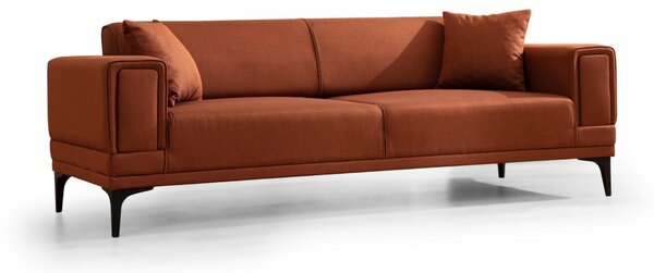 Hanah Home Třímístná rozkládací pohovka Horizon 230 cm cihlově oranžová