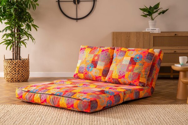 Hanah Home Dvoumístná futonová rozkládací pohovka Taida 120 cm vícebarevná