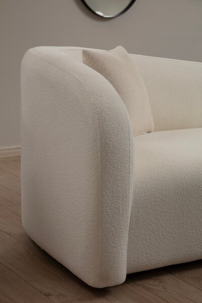 Hanah Home Dvoumístná pohovka Asos 170 cm bouclé krémová
