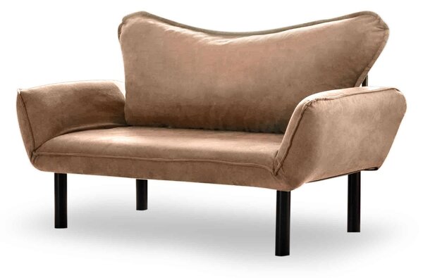 Hanah Home Dvoumístná pohovka Chatto 150 cm světle hnědá