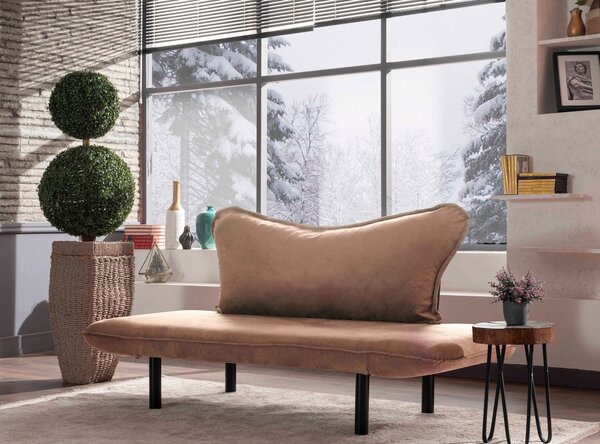 Hanah Home Dvoumístná pohovka Chatto 150 cm světle hnědá