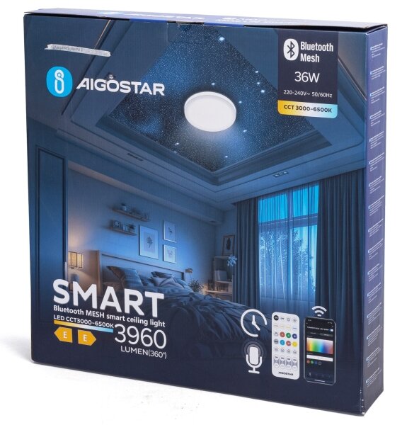 Aigostar - LED Stropní svítidlo LED/36W/230V + dálkové ovládání