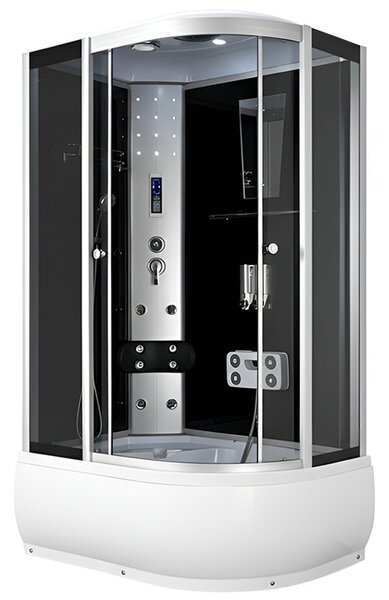 BPS-koupelny Hydromasážní box HYD-A03 120 L, 120x80 levý bez sauny