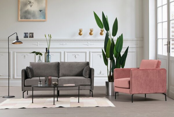 Hanah Home Dvoumístná pohovka Sino 177 cm šedá