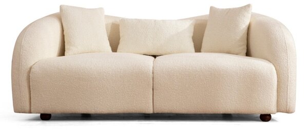 Hanah Home Dvoumístná pohovka Venedik 190 cm boucle krémová