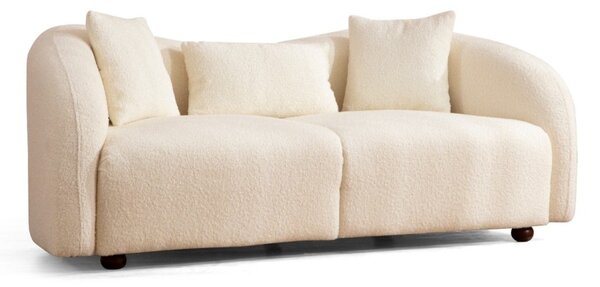 Hanah Home Dvoumístná pohovka Venedik 190 cm boucle krémová