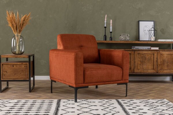 Hanah Home Křeslo Mustang oranžové