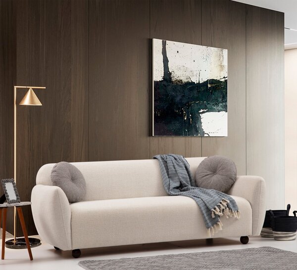 Hanah Home Třímístná pohovka Eddy 223 cm krémová