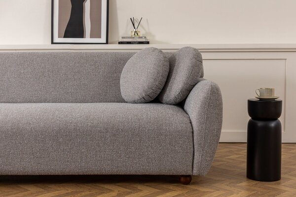 Hanah Home Třímístná pohovka Eddy 223 cm světle šedá