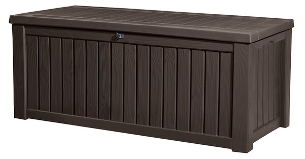 Zahradní box ROCKWOOD box 570L - plast, hnědá, nosnost 220 kg