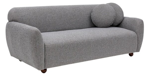 Hanah Home Třímístná pohovka Eddy 223 cm světle šedá