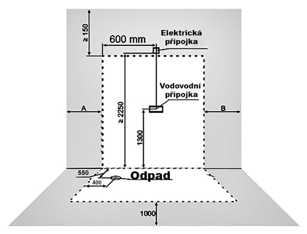 BPS-koupelny Hydromasážní box HYD-O77B 120x85 SA Černý, se saunou
