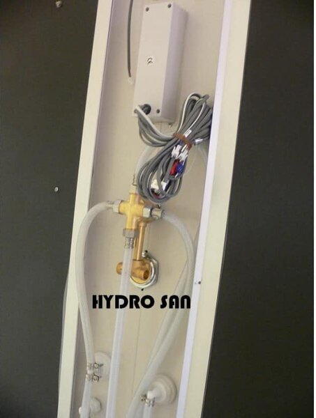 BPS-koupelny Hydromasážní box HYD-O77B 120x85 SA Černý, se saunou