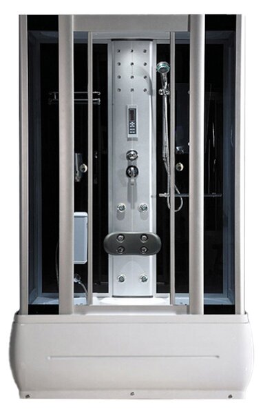 BPS-koupelny Hydromasážní box HYD-O77B 120x85 SA Černý, se saunou