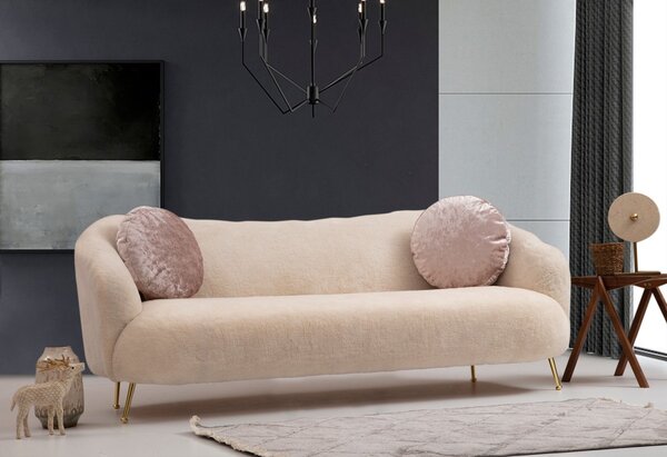 Hanah Home Třímístná pohovka Istiridye I 215 cm béžová
