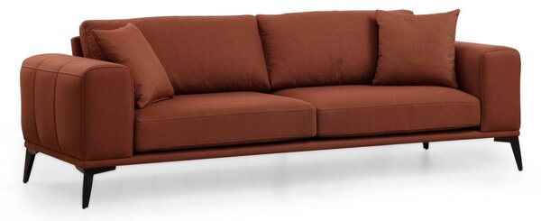 Hanah Home Třímístná pohovka Kenzo 235 cm cihlová