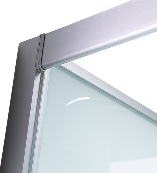 BPS-koupelny Hydromasážní box HYD-AL120 pravý, 120x80 cm, kartáčovaný chrom/transparent