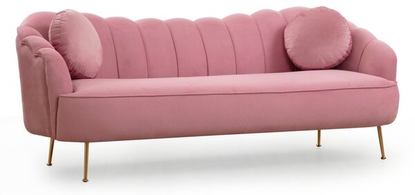 Hanah Home Třímístná pohovka Istiridye II 215 cm růžová
