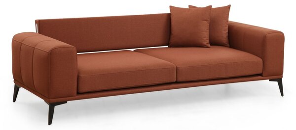 Hanah Home Třímístná pohovka Kenzo 235 cm cihlová