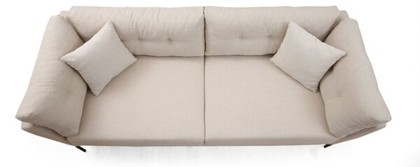 Hanah Home Třímístná pohovka Mapa 214 cm krémová