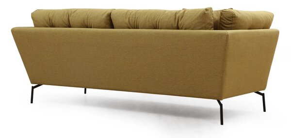 Hanah Home Třímístná pohovka Mapa 214 cm žluto-zelená