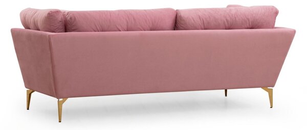 Hanah Home Třímístná pohovka Mapa 214 cm růžová