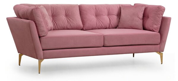 Hanah Home Třímístná pohovka Mapa 214 cm růžová