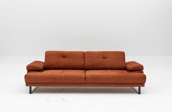 Hanah Home Třímístná pohovka Mustang 239 cm oranžová