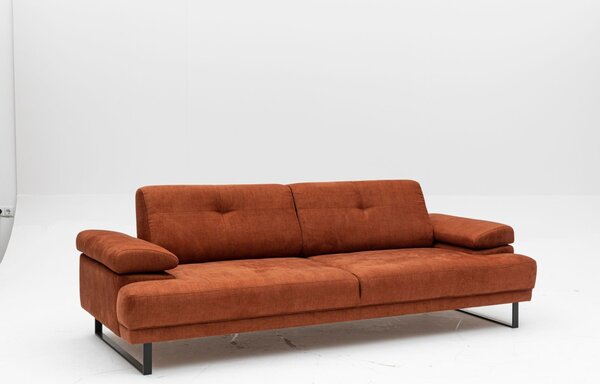 Hanah Home Třímístná pohovka Mustang 239 cm oranžová