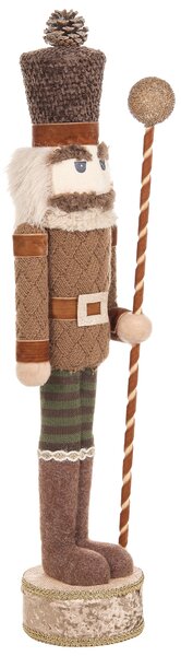 Sada 2 sošek KOLARI 68/91 cm Louskáček Hnědá