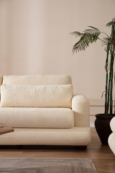 Hanah Home Třímístná pohovka River 230 cm béžová