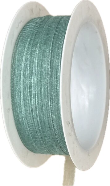 Stuha organzová Beauty Organdy – Mint mentolová 7mm x 5m (4,-Kč/m)