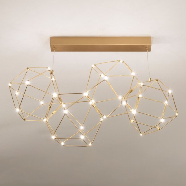 Závěsné LED svítidlo nad jídelní stůl Spectre Gold Platinum 60 (LMD)