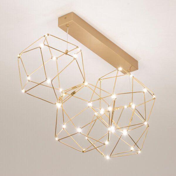 Závěsné LED svítidlo nad jídelní stůl Spectre Gold Platinum 60 (LMD)