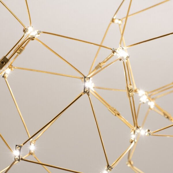Závěsné LED svítidlo nad jídelní stůl Spectre Gold Platinum 60 (LMD)