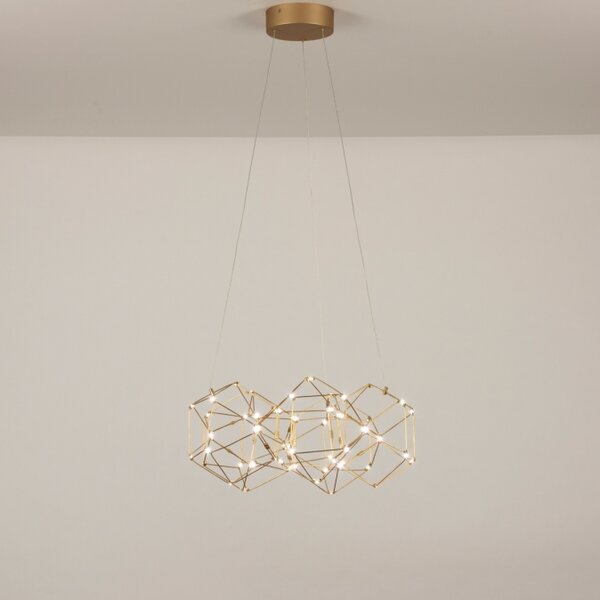 Závěsné LED svítidlo do obýváku Spectre Gold Platinum 47 (LMD)