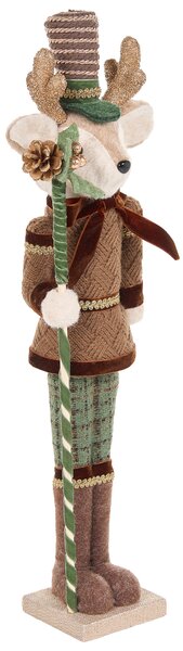 Sada 2 sošek ALATORNIO 62/63 cm Sob Medvěd Hnědá