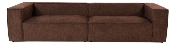 Hanah Home Čtyřmístná pohovka Lora 300 cm hnědá