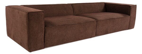 Hanah Home Čtyřmístná pohovka Lora 300 cm hnědá