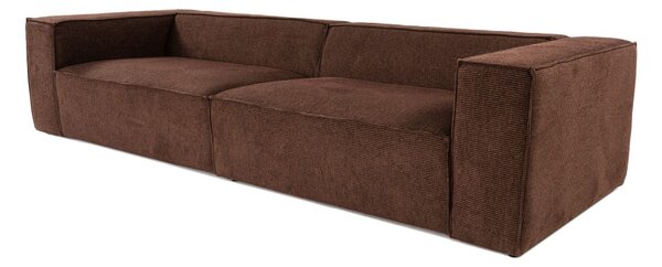 Hanah Home Čtyřmístná pohovka Lora 300 cm hnědá