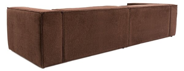 Hanah Home Čtyřmístná pohovka Lora 300 cm hnědá