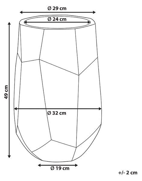 Květináč ENSTAL 32 cm Šedá