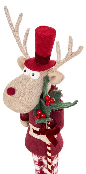Sada 2 sošek MATALA 61/64 cm Sob Medvěd Červená