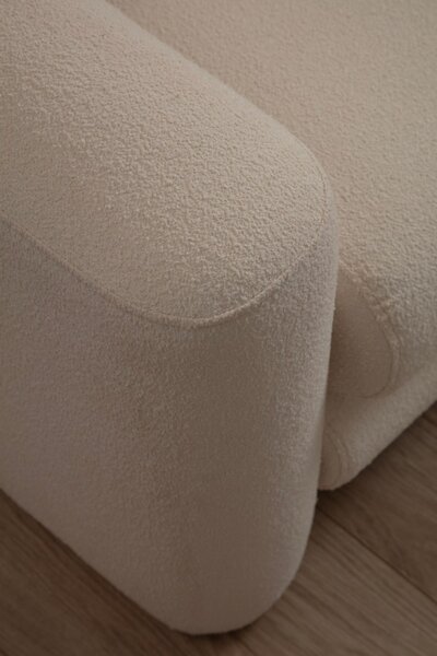 Hanah Home Designové křeslo Lily krémové
