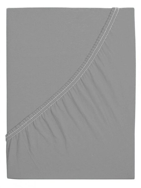 Jersey prostěradlo do dětské postýlky EXCLUSIVE šedé 70 x 140 cm