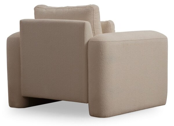 Hanah Home Designové křeslo Lily krémové