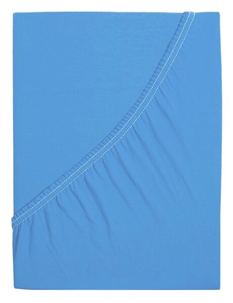 Jersey prostěradlo do dětské postýlky EXCLUSIVE 70x140 cm modré