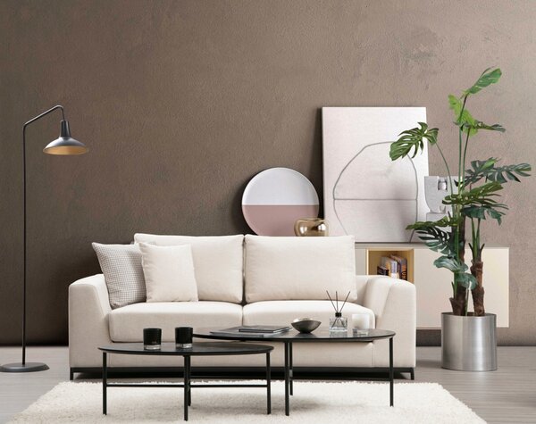 Hanah Home Dvoumístná pohovka Line 201 cm béžová